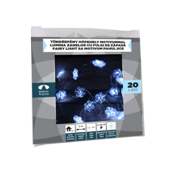 DekorTrend Fairy lights LED lampice pahulje 20 kom hladno bele KDE 321-2
